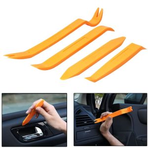 4 in 1 Car Audio System Dashboard Door Panel Removal Tools Kit (Orange)