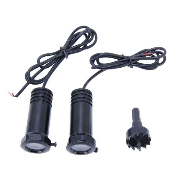 Car Door LED Laser Welcome Decorative Light, LED Laser for BMW Logo (Pair) (Black) - Image 6