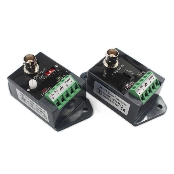 Active CCTV UTP Twisted Pair Video Balun Transmitter and Receiver - Image 2