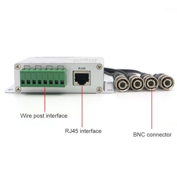 4 CH UTP Passive Video Balun, CCTV Via Twisted Pairs - Image 4