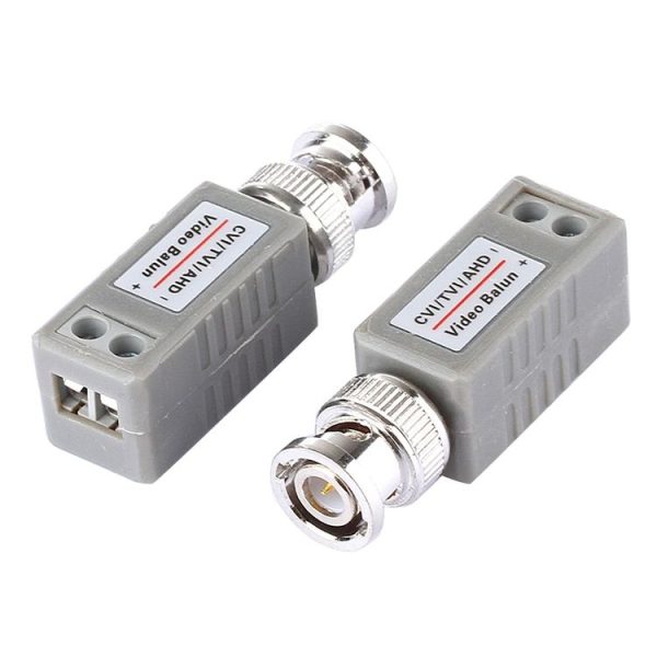 2 PCS 202E-HD CVI / TVI / AHD 1CH Passive Video Balun Coaxial Adapter - Image 2