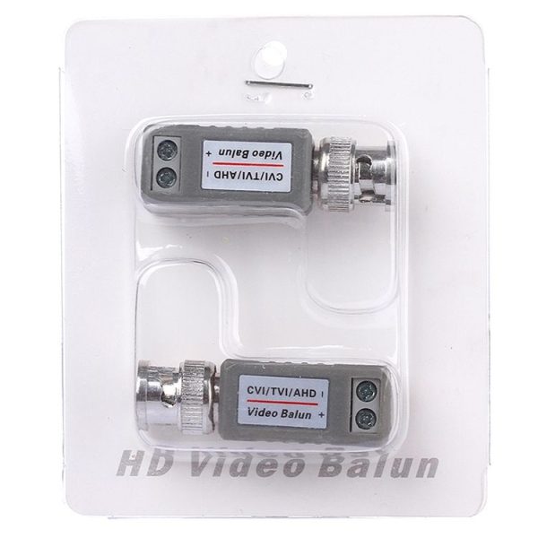 2 PCS 202E-HD CVI / TVI / AHD 1CH Passive Video Balun Coaxial Adapter - Image 4