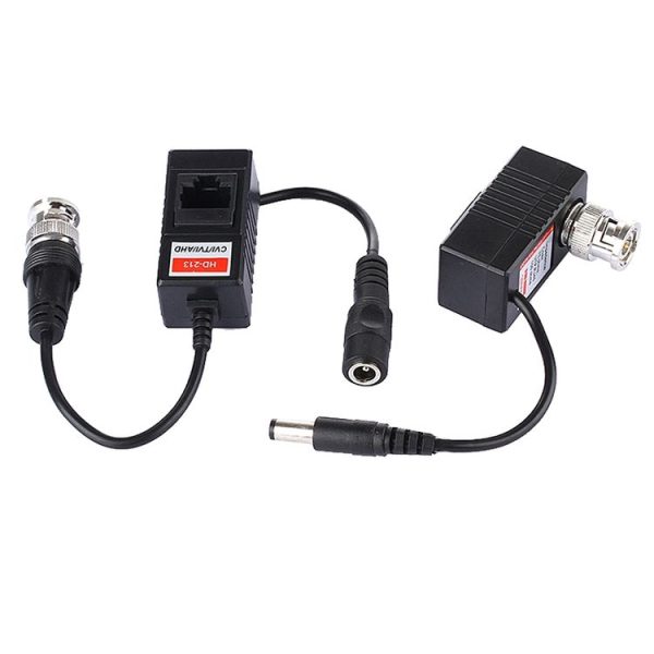 2 PCS HD 213A Coaxial CVI / TVI / AHD Video Audio Power Balun Transceiver - Image 2
