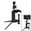Portable Multi-Function Folding Clamp Tripod for Mini Card Digital Camera (Black) - Image 2