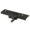 2-way Macro Focus Rail Slider Long-type Tripod Head Plate (Black) - Image 3