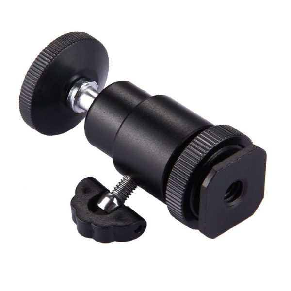 Aluminum Alloy Hot Shoe Tripod Heads, 1 / 4 inch Male Screw Adapter - Image 4