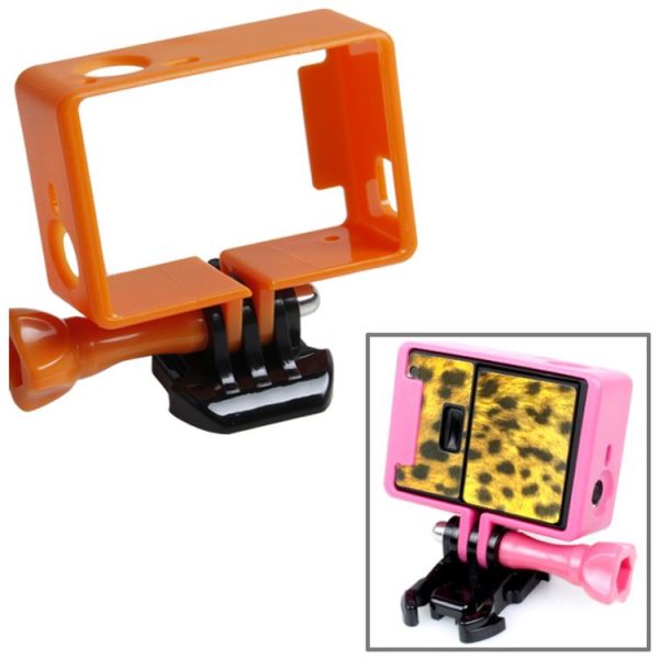 TMC High Quality Tripod Cradle Frame Mount Housing for GoPro HERO4 / 3+ / 3, HR191 (Orange)