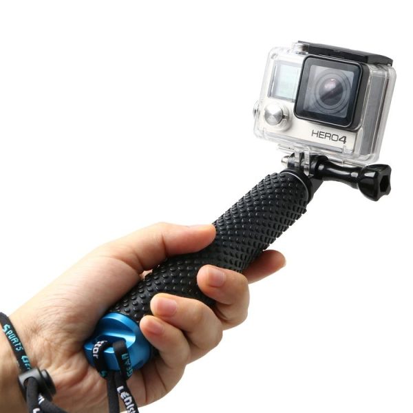 Handheld 49cm Extendable Pole Monopod with Screw for GoPro, Insta360, DJI and Other Action Cameras (Blue) - Image 2