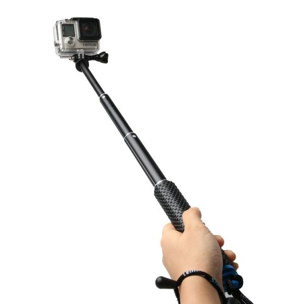 Handheld 49cm Extendable Pole Monopod with Screw for GoPro, Insta360, DJI and Other Action Cameras (Blue) - Image 3
