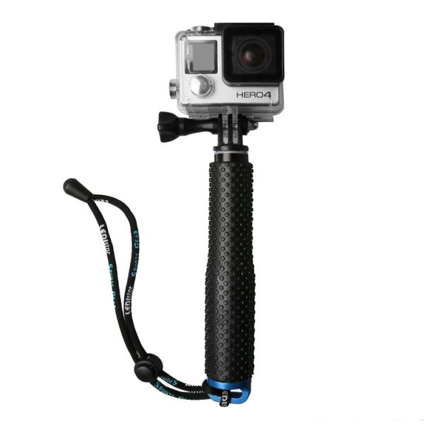 Handheld 49cm Extendable Pole Monopod with Screw for GoPro, Insta360, DJI and Other Action Cameras (Blue) - Image 4