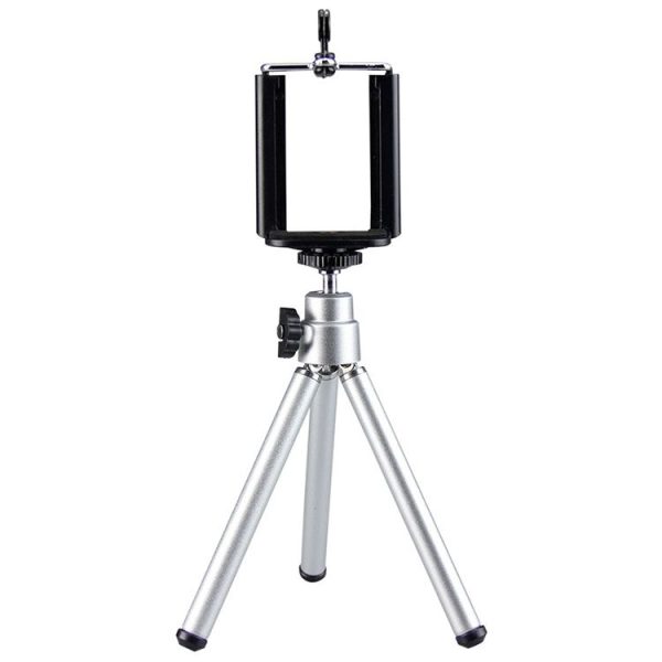 Portable 360 Degree Rotating Mobile Phone Shooting Tripod (Silver) - Image 2