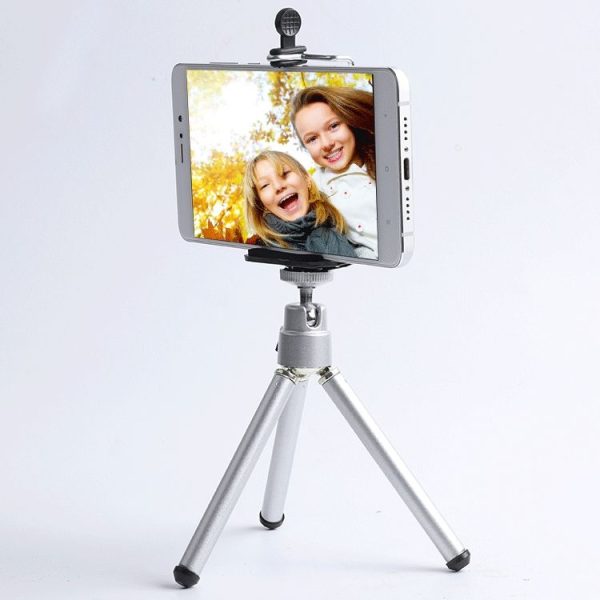Portable 360 Degree Rotating Mobile Phone Shooting Tripod (Silver) - Image 5