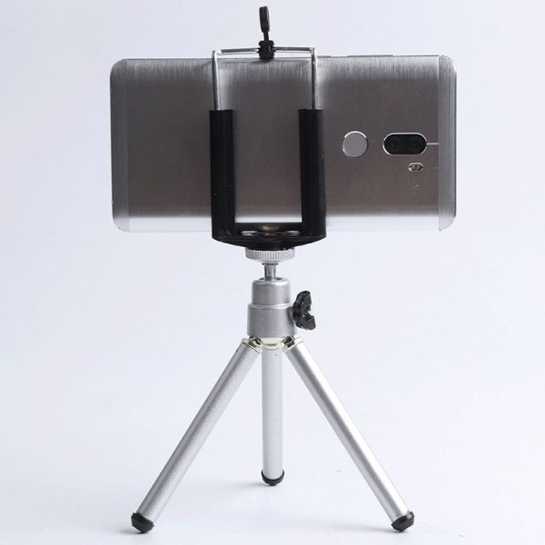 Portable 360 Degree Rotating Mobile Phone Shooting Tripod (Silver) - Image 6