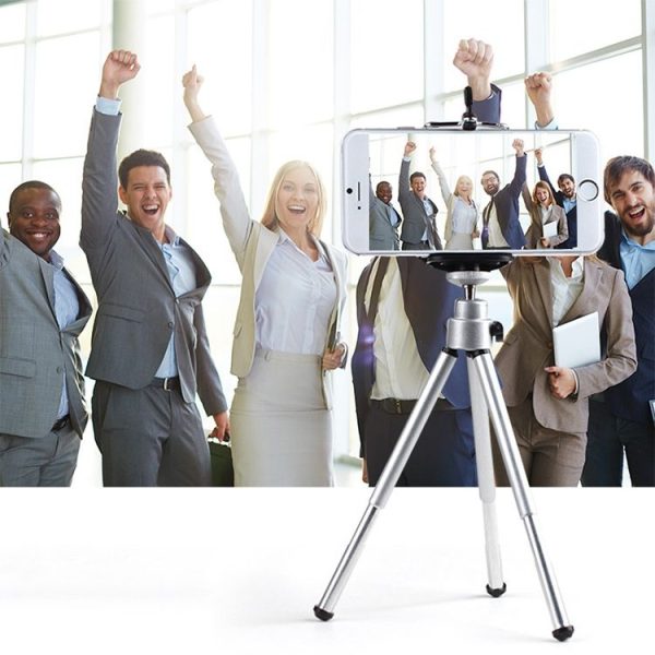 Portable 360 Degree Rotating Mobile Phone Shooting Tripod (Silver) - Image 7