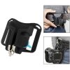 Camera Holster Waist Belt Buckle Button Fast Loading for All Camera (Black)