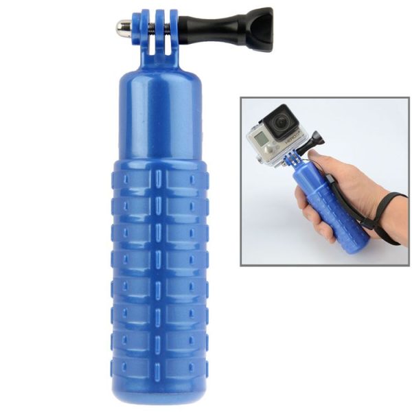 Bobber Floating Hand Grip Handheld Mount with Wrist Strap + Screw for GoPro, Insta360, DJI and Other Action Cameras (Blue) - Image 2