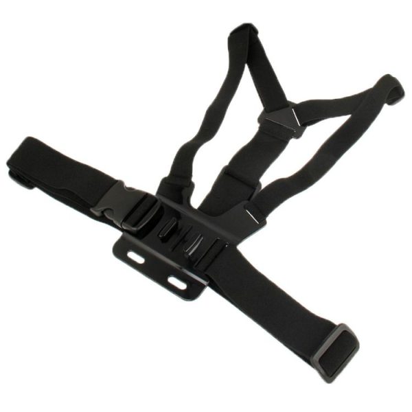 Extreme Sport Front Chest Elastic Belt Shoulder Strap Mount Holder for GoPro, Insta360, DJI and Other Action Cameras (Black) - Image 4