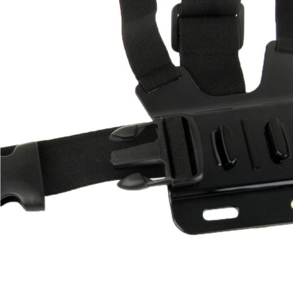Extreme Sport Front Chest Elastic Belt Shoulder Strap Mount Holder for GoPro, Insta360, DJI and Other Action Cameras (Black) - Image 5