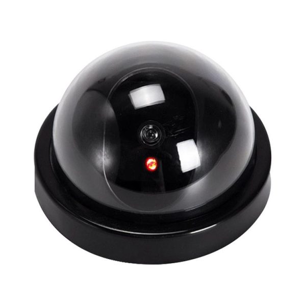 Realistic Looking Fake Dummy Motion Detection System Security Camera (Black)
