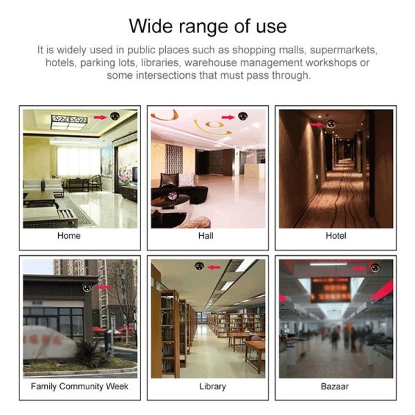 Realistic Looking Fake Dummy Motion Detection System Security Camera (Black) - Image 7