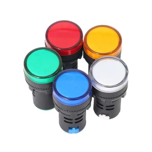 220V AD16-22D / S 22mm LED Signal Indicator Light Lamp (Red) - Image 3