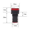220V AD16-22D / S 22mm LED Signal Indicator Light Lamp (Red) - Image 5