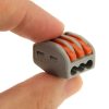 10 PCS Universal Compact 3 Pin Push Clamp Solderless Wire Connector - Image 6