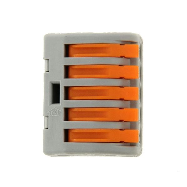 10 PCS Universal Compact 5 Pin Push Clamp Solderless Wire Connector - Image 2