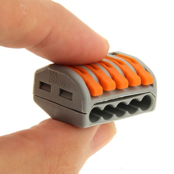 10 PCS Universal Compact 5 Pin Push Clamp Solderless Wire Connector - Image 6