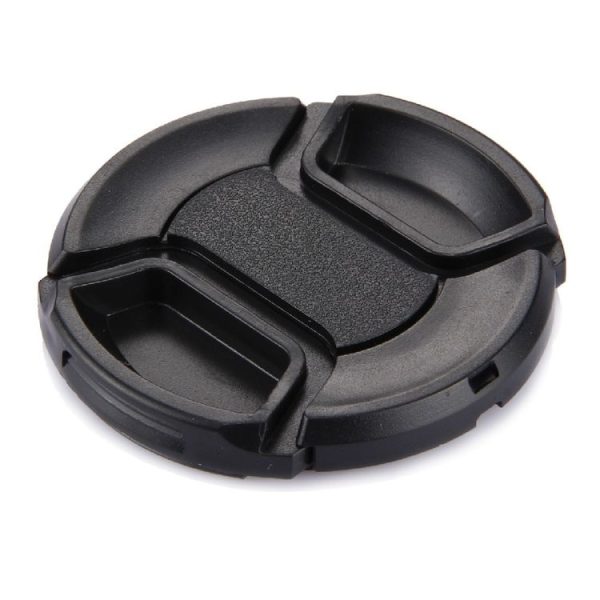 58mm Center Pinch Camera Lens Cap (Black) - Image 2