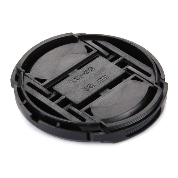 58mm Center Pinch Camera Lens Cap (Black) - Image 3