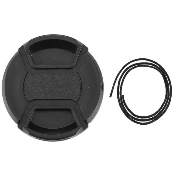 58mm Center Pinch Camera Lens Cap (Black) - Image 4