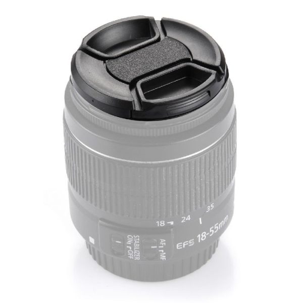 58mm Center Pinch Camera Lens Cap (Black) - Image 5