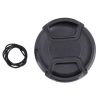 67mm Center Pinch Camera Lens Cap (Black) - Image 2