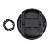67mm Center Pinch Camera Lens Cap (Black) - Image 3
