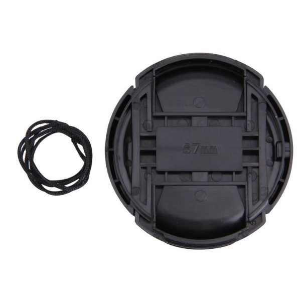 67mm Center Pinch Camera Lens Cap (Black) - Image 3