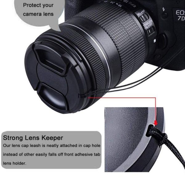 72mm Center Pinch Camera Lens Cap (Black) - Image 5