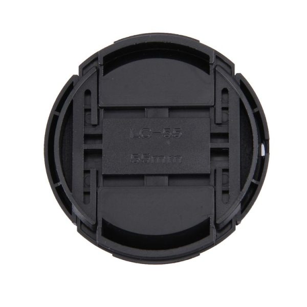 55mm Center Pinch Camera Lens Cap (Black) - Image 4