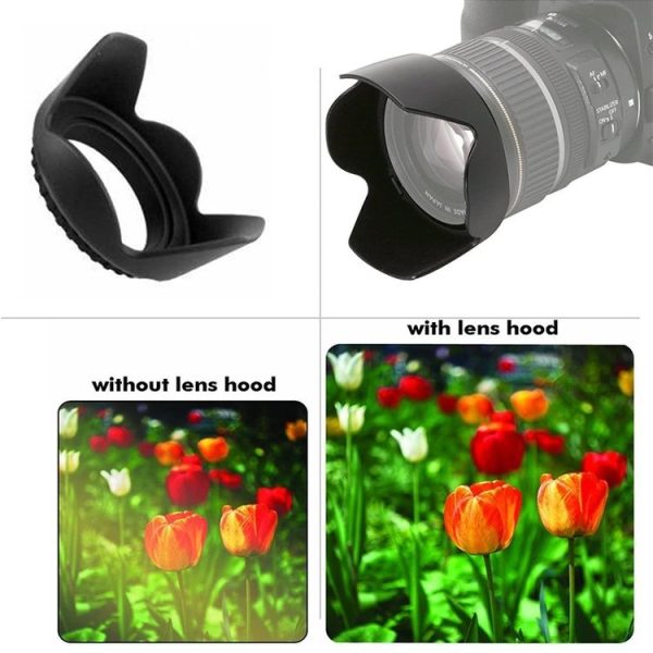 67mm Lens Hood for Cameras (Screw Mount) (Black) - Image 5