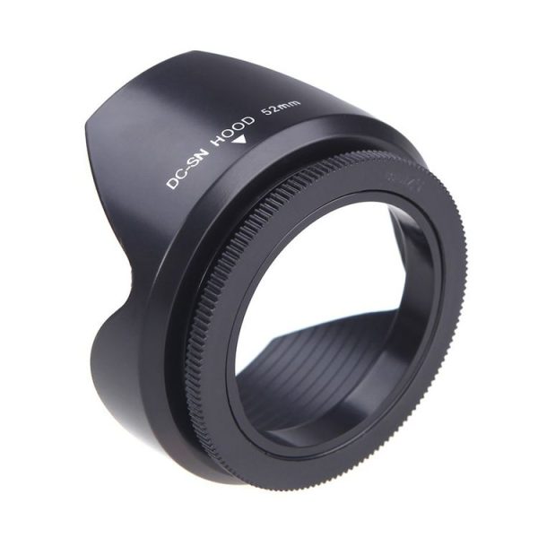 52mm Lens Hood for Cameras (Screw Mount) (Black) - Image 2