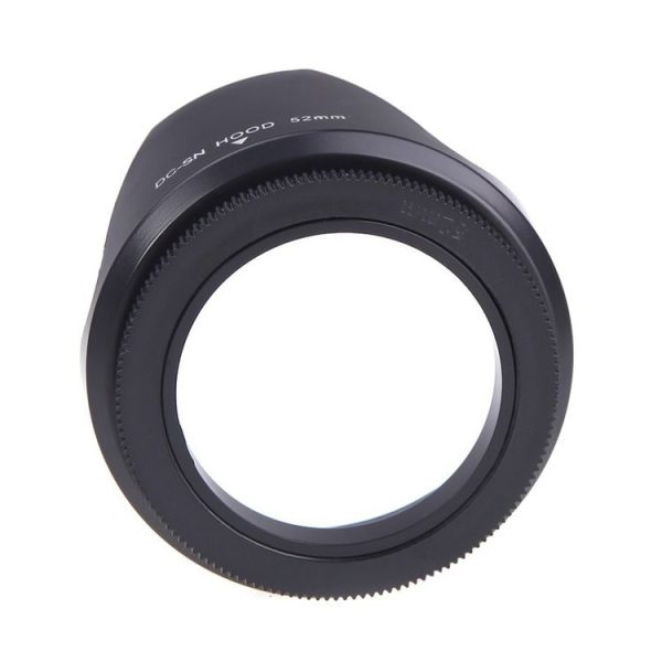 52mm Lens Hood for Cameras (Screw Mount) (Black) - Image 4