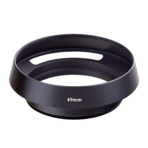 49mm Metal Vented Lens Hood for Leica (Black)