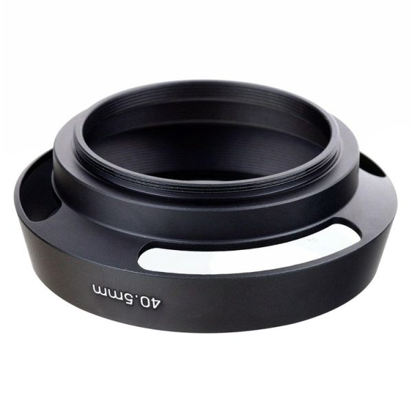 40.5mm Metal Vented Lens Hood for Leica (Black) - Image 2