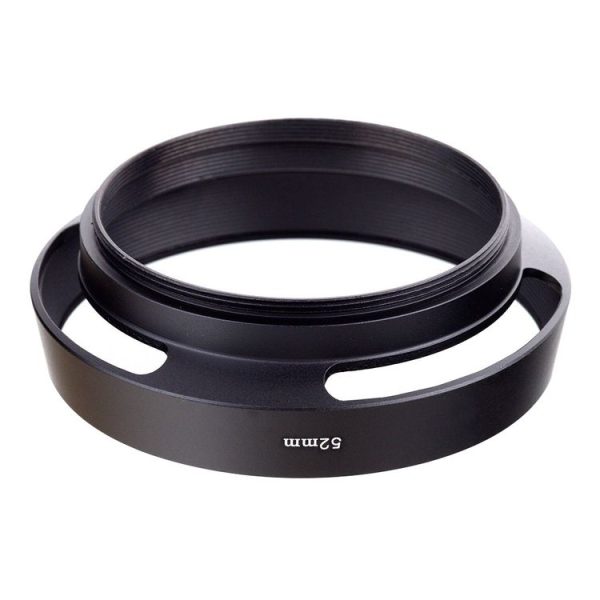 52mm Metal Vented Lens Hood for Leica (Black) - Image 2