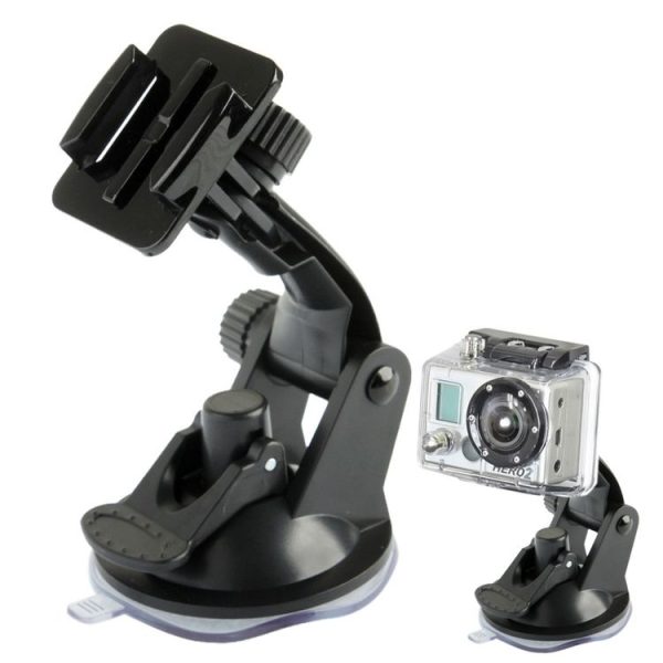 ST-17 Car Mount Dashboard & Windshield Vacuum Suction Cup for GoPro, Insta360, DJI and Other Action Cameras (Black) - Image 2