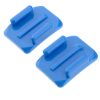 ST-12 2 x Curved Surface Adapters + 2 Adhesive Mount Stickers for GoPro, Insta360, DJI and Other Action Cameras (Blue) - Image 4