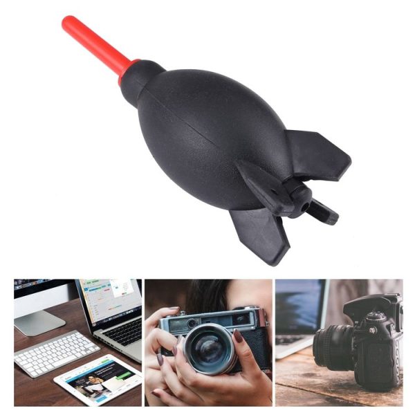Rocket Rubber Dust Blower Cleaner Ball for Lens Filter Camera, CD, Computers, Audio-visual Equipment, PDAs, Glasses and LCD (Black Red) - Image 4