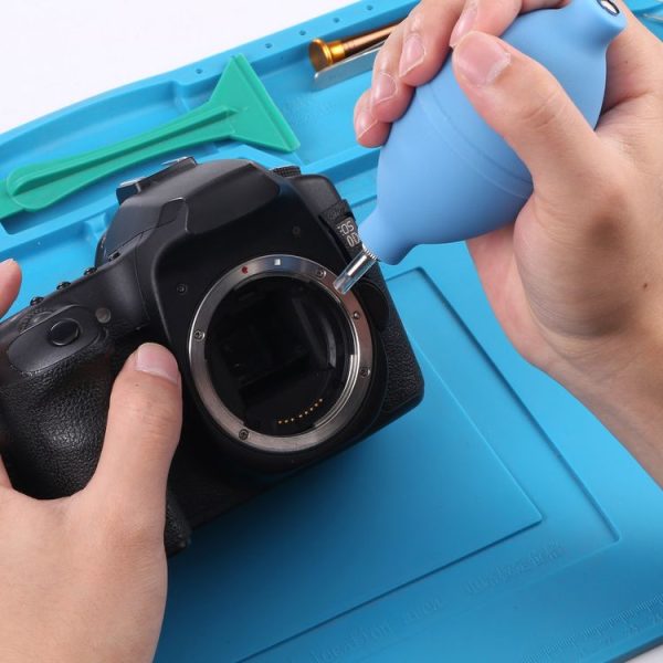 Rubber mini Air Dust Blower Cleaner for Mobile Phone / Computer / Digital Cameras, Watches and other Precision Equipment (Blue) - Image 5