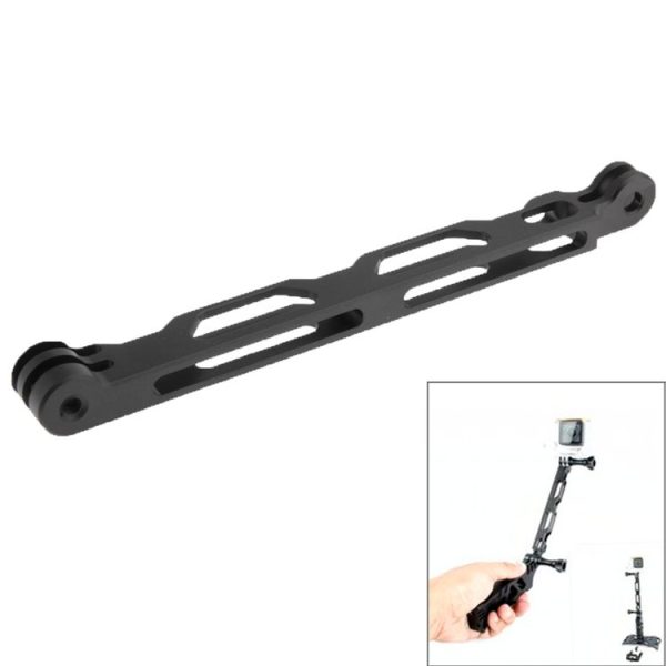 TMC CNC Aluminum Extender for GoPro Hero12 Black / Hero11 / 10 / 9 / 8 / 7 / 6 / 5, Insta360 Ace / Ace Pro, DJI Osmo Action 4 and Other Action Cameras, Length: 16cm (Black) - Image 2