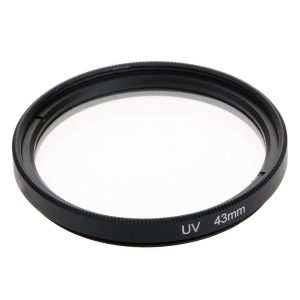 43mm SLR Camera UV Filter (Black)